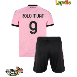 Juventus Randal Kolo Muani #9 Vieraspaita Lapsille 2026-27 Lyhythihainen (+ shortsit)